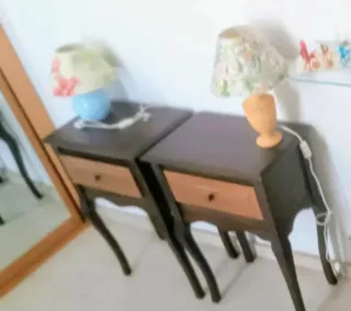 Mesitas de noche de madera