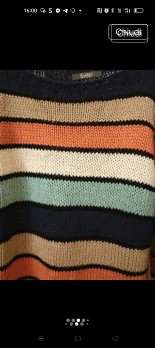 Maglia cotone a fasce