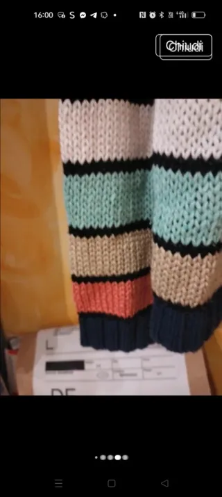 Maglia cotone a fasce