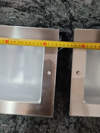 2 Focos LED Empotrables Cuadrados