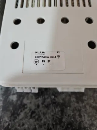 2 Focos LED Empotrables Cuadrados