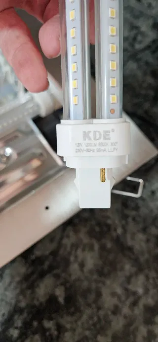 2 Focos LED Empotrables Cuadrados