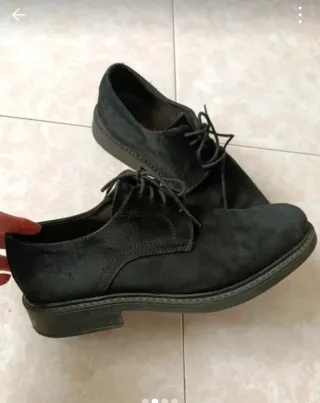 Zapatos de ante negros