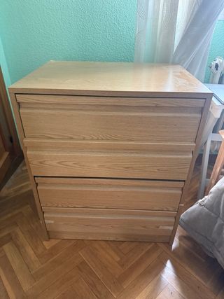 Cajonera de madera 4 cajones