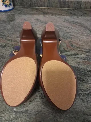 Sandalias ADN,  azul marinado, extrenar