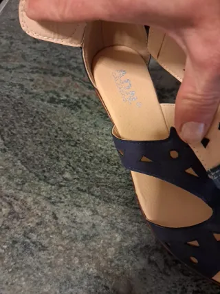 Sandalias ADN,  azul marinado, extrenar