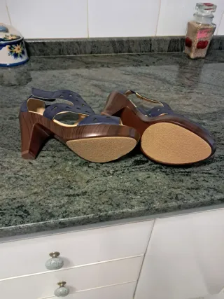 Sandalias ADN,  azul marinado, extrenar