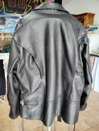 Chaqueta de cuero negra Talla 4XL