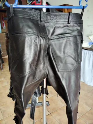 Chaqueta de cuero negra Talla 4XL