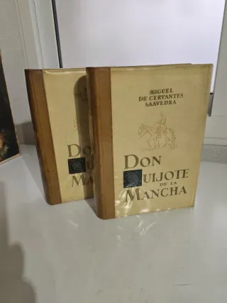 2 tomos de Don Quijote de la Mancha