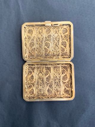 Pitillera Plata y Esmalte Art Nouveau