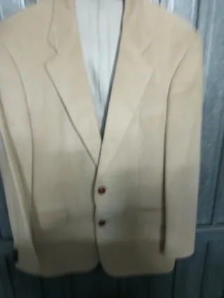 Chaqueta de pana beige