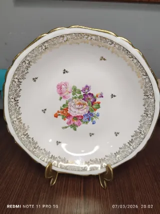 Vassoio in porcellana francese vintage