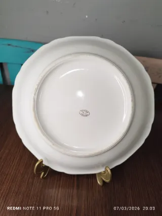 Vassoio in porcellana francese vintage