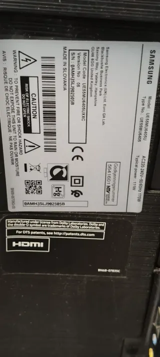 TV Samsung Smart TV 55 para colgar