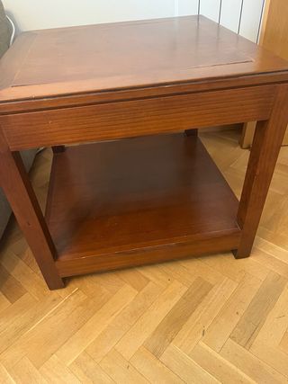 Mesa auxiliar madera cerezo