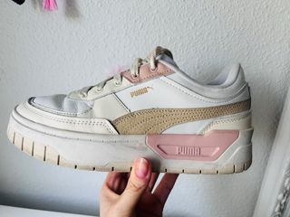 Deportivas Puma blancas y rosas