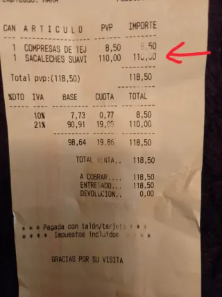 Sacaleches eléctrico Suavinex