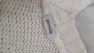 Jersey Pinkie Blanco Crochet Talla Única