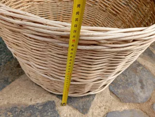 Cesto mimbre antiguo grande