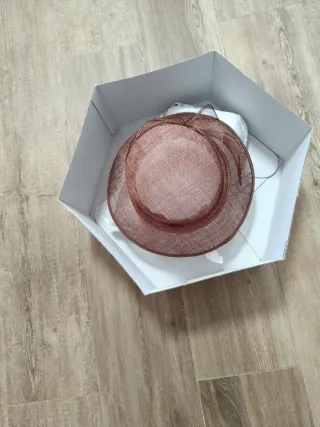 Pamela ceremonia marrón. Un solo uso.35cm diámetro