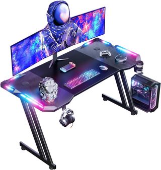 URGENTE Mesa Gaming RGB LED 120cm Escritorio Gamer