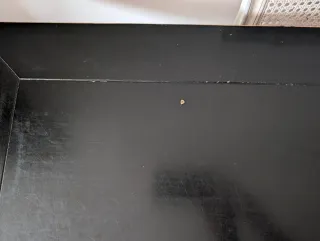 Mesa comedor rectangular negra madera