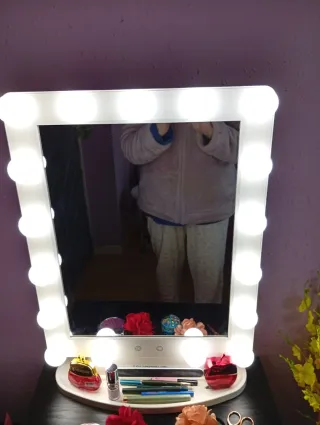 Espejo Maquillaje con Luces LED