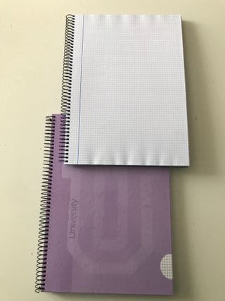 Lote 22 cuadernos tapa dura cuadriculados