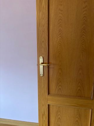 Puerta interior madera con cristal