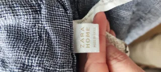 2 Fundas Almohada Zara Home 70x90 Algodón Lino