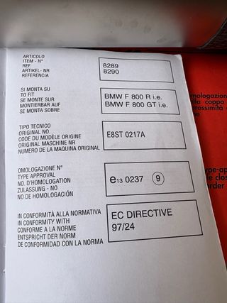 Tubo de escape homologado LeoVince BMW F800 R / GT