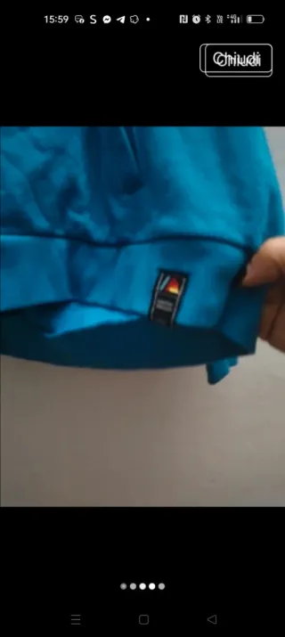 Felpa limited edition blu multicolor