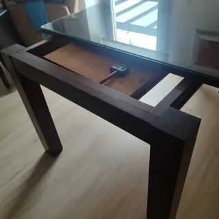 Mesa comedor extensible de carro 140-210/90 madera