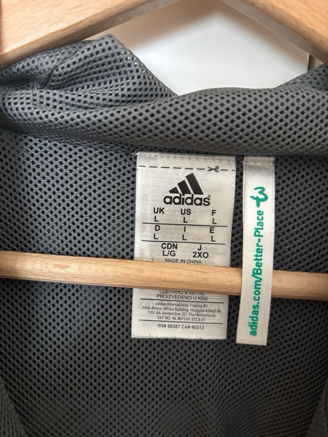 Cortavientos Adidas Bayern Múnich Negro/Rojo