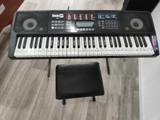 Teclado RockJam RJ761 con soporte y banqueta