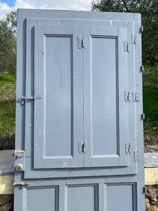 Puerta madera reja decorativa RECOGER CASABERMEJA