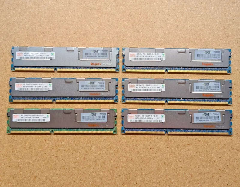 Kit 24GB RAM DDR3 ECC (6x 4GB) – Origen HP Z600