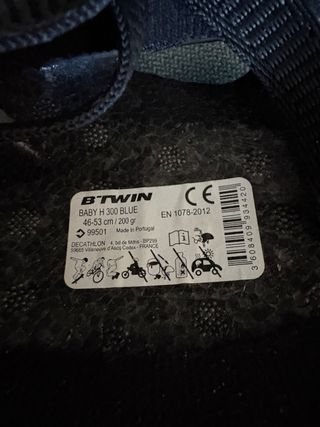 Casco bici infantil azul