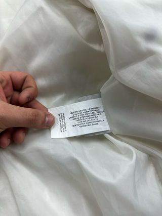 Moncler Piumino Bianco Taglia M