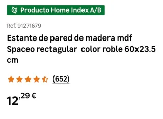 2 Estantes Spaceo 60x23.5x3.8cm