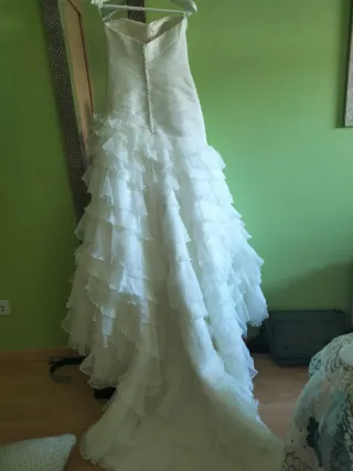 Vestido de Novia blanco,palabra de honor