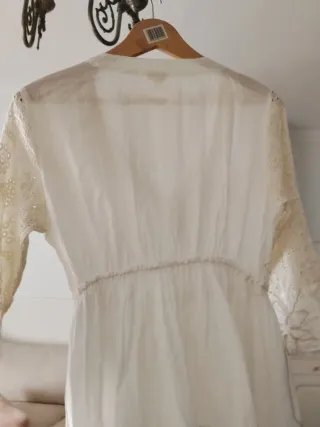Vestido blanco bordado verano