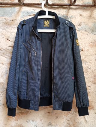 Chaqueta Belstaff Bomber/Biker Negra