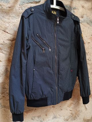 Chaqueta Belstaff Bomber/Biker Negra