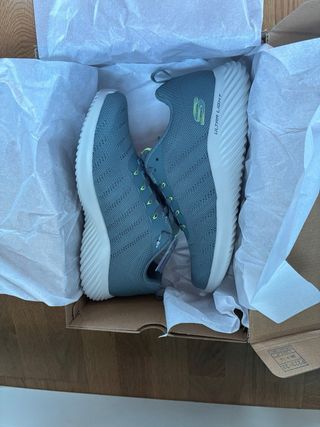 Zapatillas Skechers Talla 41 Gris/Verde