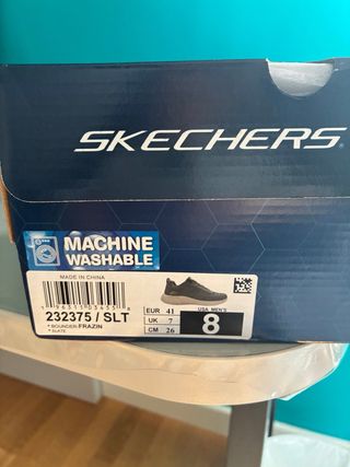 Zapatillas Skechers Talla 41 Gris/Verde