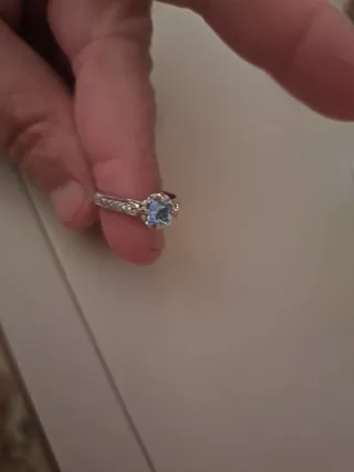 Anillo Oro Blanco 18k con Diamantes