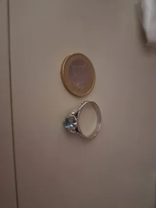 Anillo Oro Blanco 18k con Diamantes