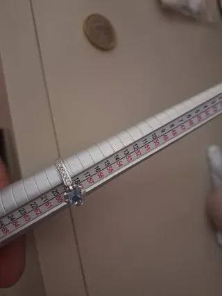 Anillo Oro Blanco 18k con Diamantes